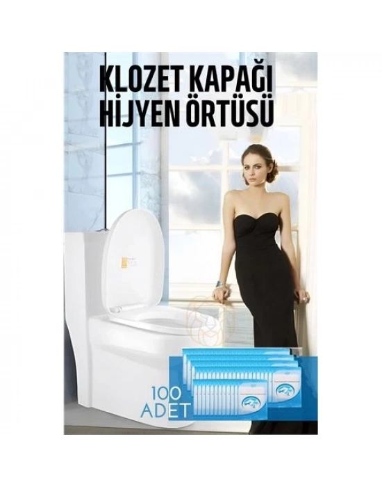 ® Klozet Kapağı Kılıfı Hijyenik Tek Kullanımlık 100 ADET