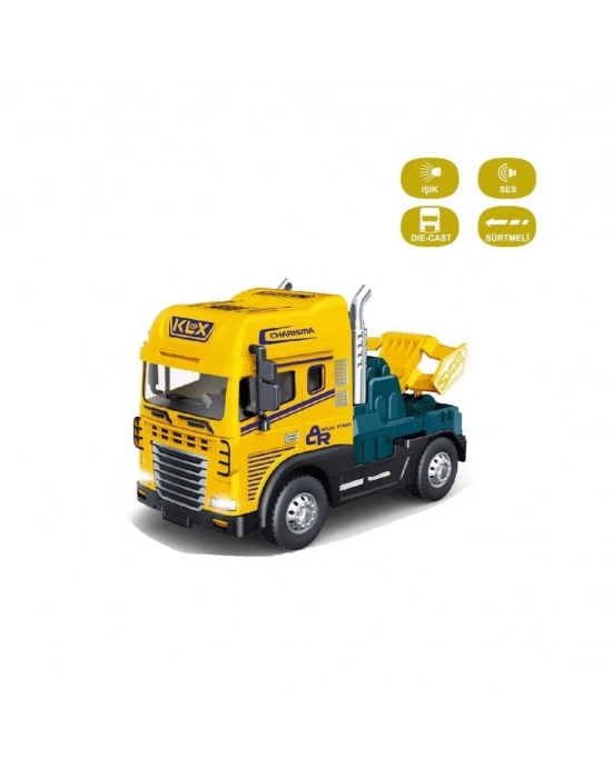 ® KLX600-345 Sürtmeli Işıklı Müzikli 1:24 Çekici (Tır Kafası)