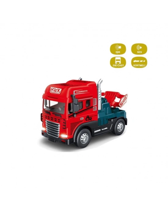 ® KLX600-345 Sürtmeli Işıklı Müzikli 1:24 Çekici (Tır Kafası)