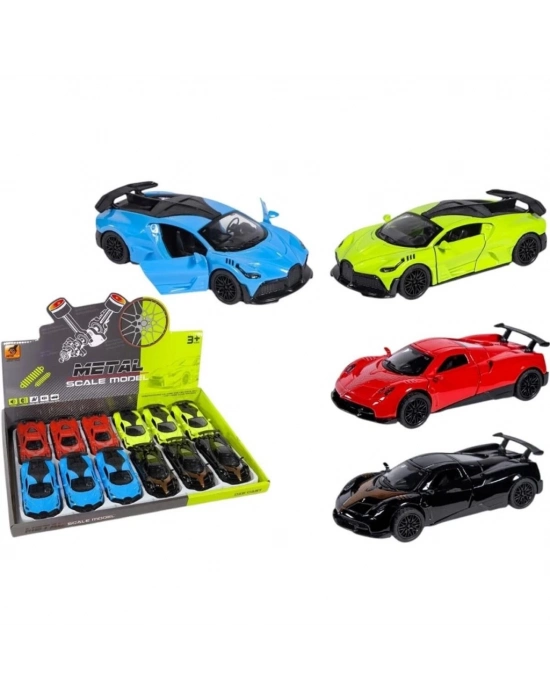 ® KM-36221C-1-2  Çek Bırak Metal Araba 1:36