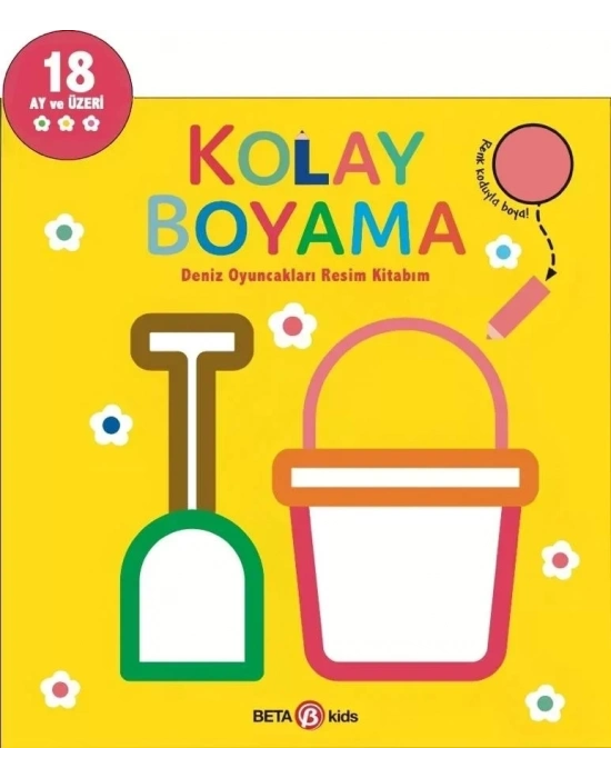 Kolay Boyama Deniz Oyuncakları Resim Kitabım