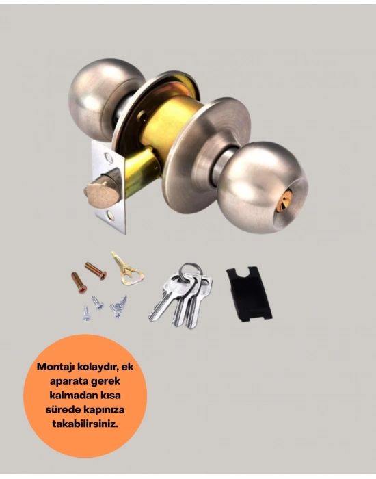 ® Kolay Montajlı Modern Tasarım Topuzlu Kilit