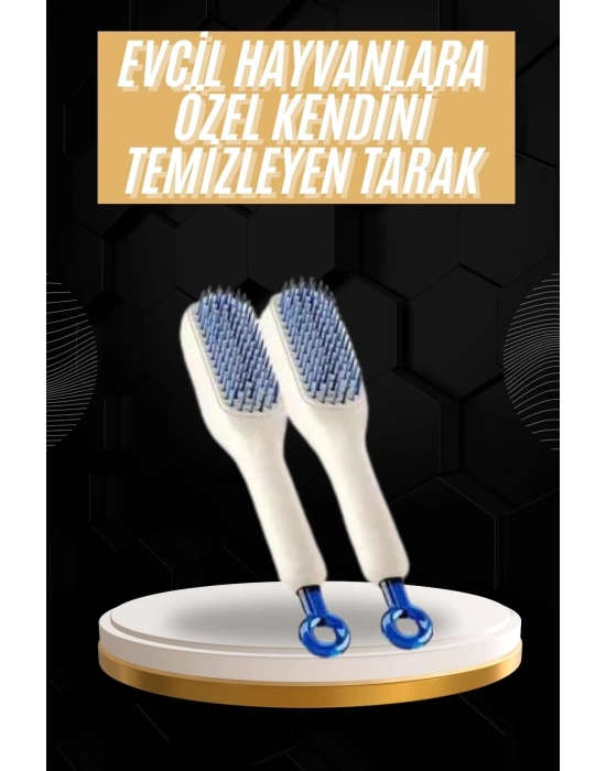 ® Kolay Temizlenen Fırçası Evcil Hayvanlara Özel Tüy Temizleme