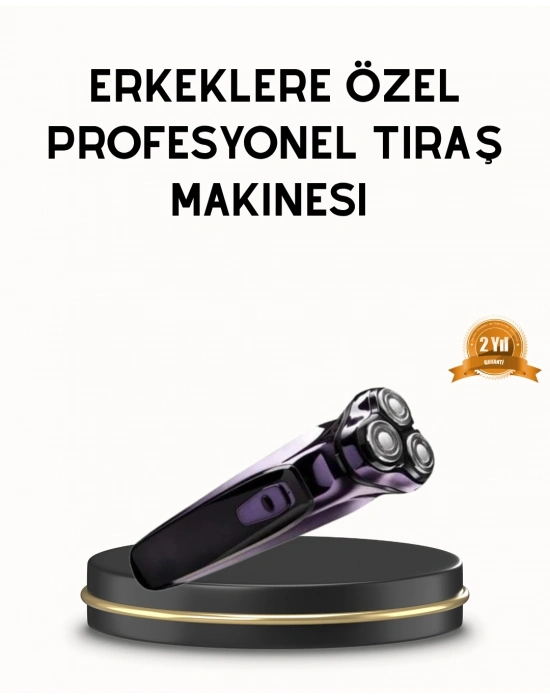 ® Kompakt Şarjlı Saç Sakal Tıraş Makinesi Kuru Kullanım Özellikli