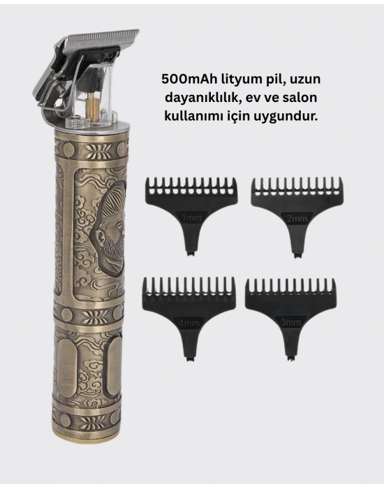 ® Kompakt Tasarımlı, Uzun Pil Ömürlü Saç Sakal Kesme Makinesi