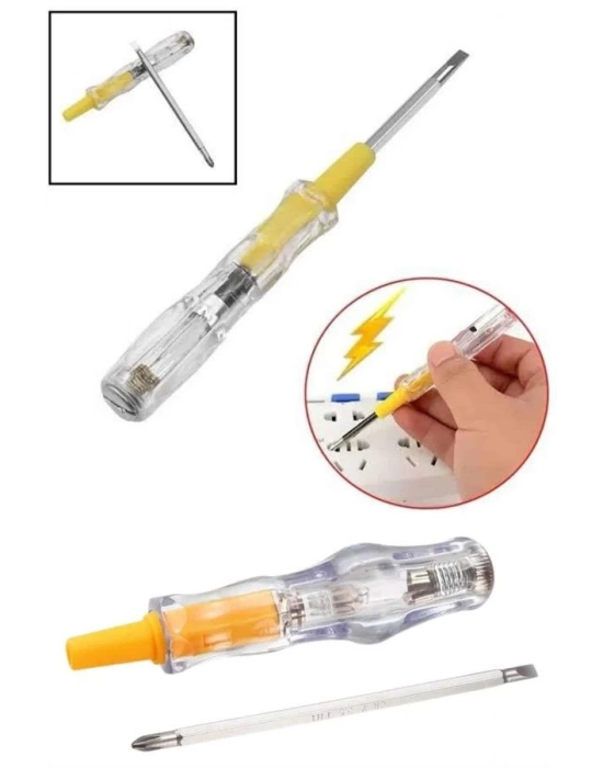 Kontrol Kalemi Çift Başlıklı Şeffaf Elektrik Testi Değişken Uçlu