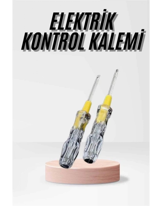 Kontrol Kalemi Çift Başlıklı Şeffaf Elektrik Testi Değişken Uçlu