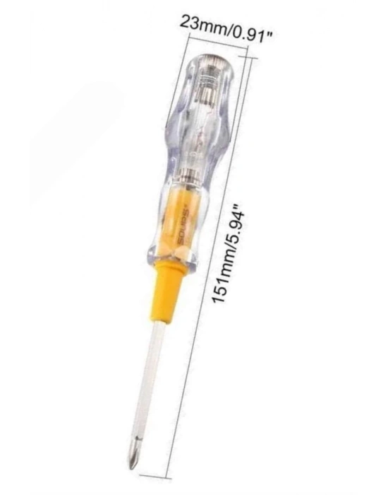 Kontrol Kalemi Çift Başlıklı Şeffaf Elektrik Testi Değişken Uçlu