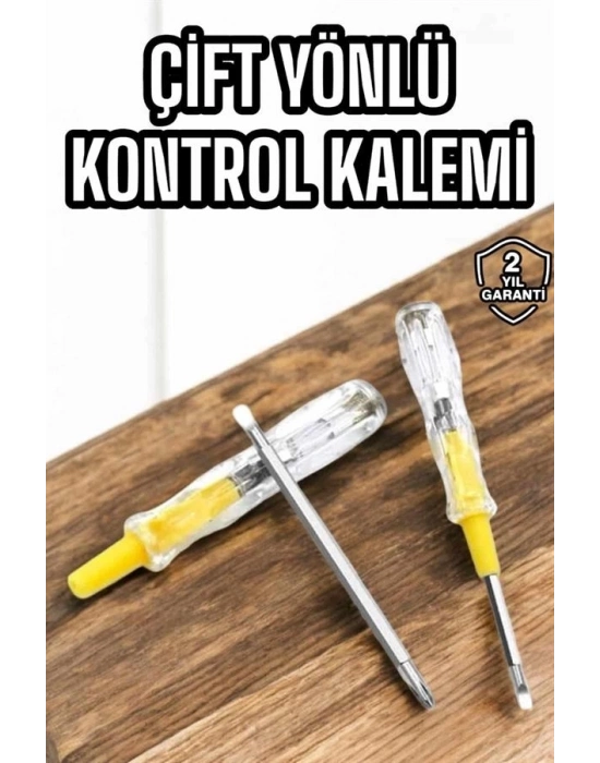 ® Kontrol Kalemi Nikel Kaplama Çift Başlıklı Test Cihazı