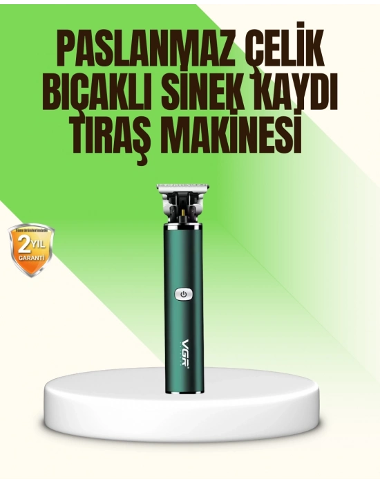® Koyu Yeşil Profesyonel Metal Gövdeli Saç Kesme Makinesi