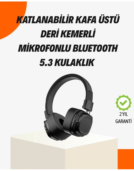 ® Kristal Netliğinde Ses ve Güçlü Baslı Kablosuz Kulak Üstü