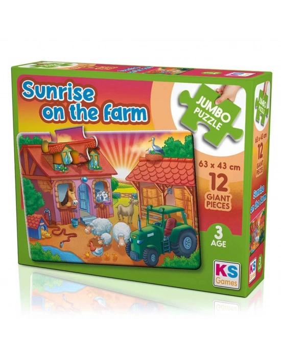 ®  rise On The Farm 12 Parça Puzzle