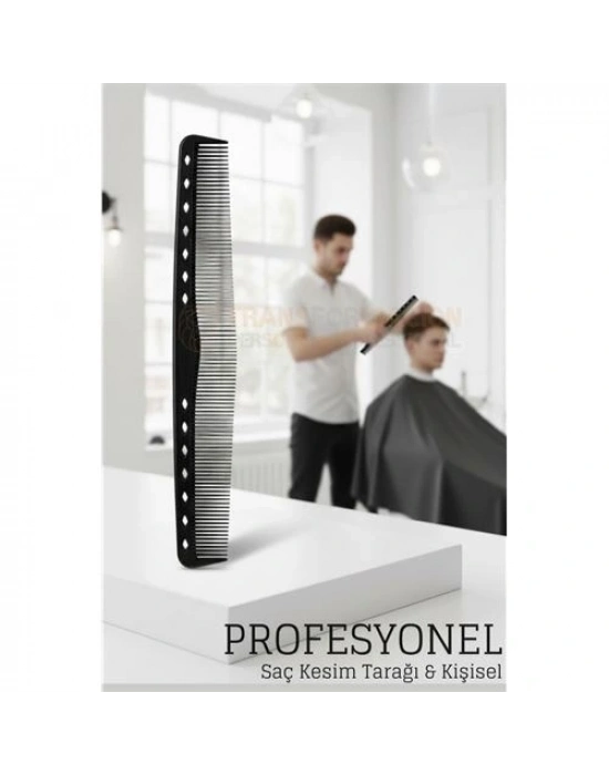 ® Kuaför Saç Kesim Tarağı - Profesyonel Üçgen Tasarım Berber Kesim Tarağı