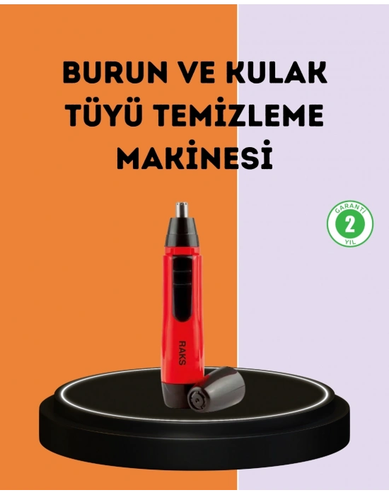 ® Kulak Burun Tüy Temizleme Makinesi Raks Leo Pilli Kuru Kullanım