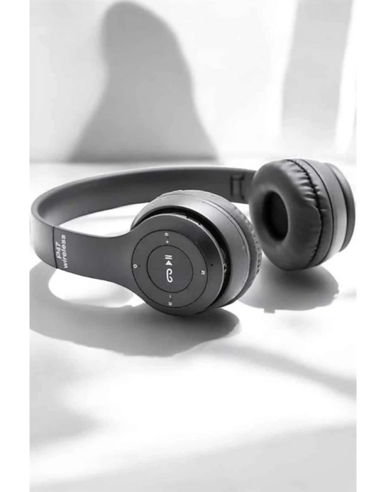 ® Kulak Üstü TF Kart ve AUX Destekli Ergonomik Bluetooth Kulaklık