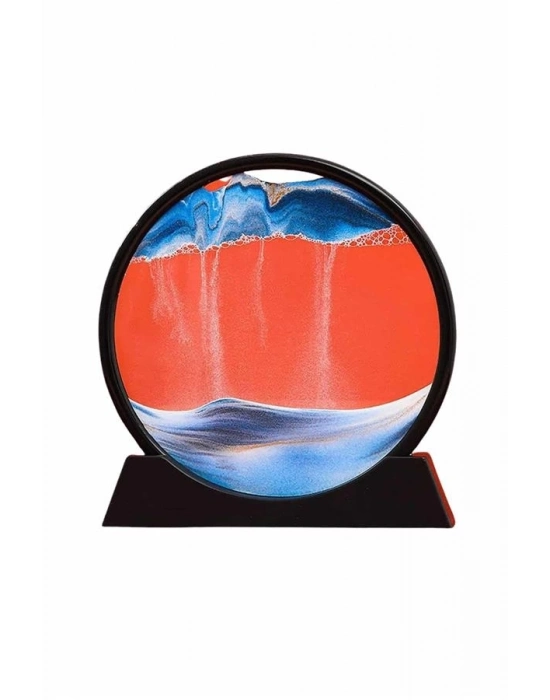 ® Kum Saati Yuvarlak Şık Kum Tablosu Dekoratif Kum Sulu Kum Saati