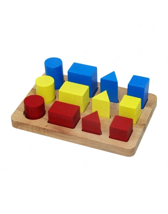 ® Kutulu Ahşap  Geometrik Büyükten Küçüğe