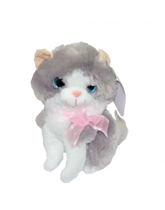 ® KZL-2208001 Ayakta Miyavlayan Kedi 3 Renk - Kızılkaya Oyuncak