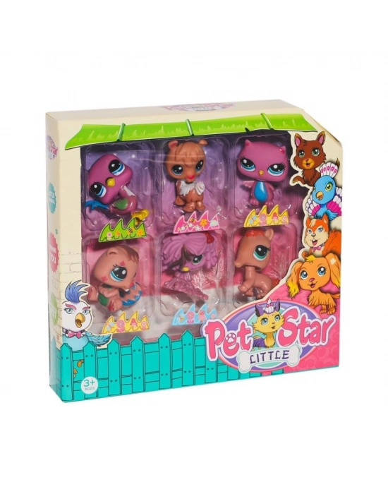 ®  KZL-3046A4 Pet Star 6lı Miniş Seti -Kızılkaya Oyuncak