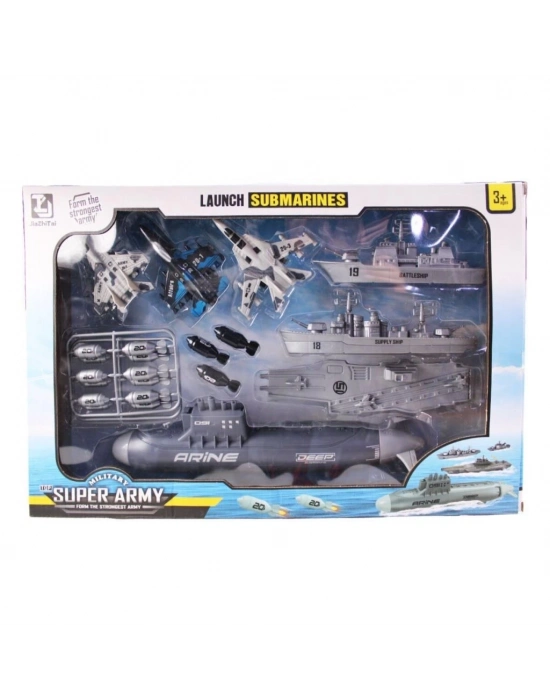 ® KZL-T074 Denizaltılı Savaş Oyun Seti -Kızılkaya Oyuncak