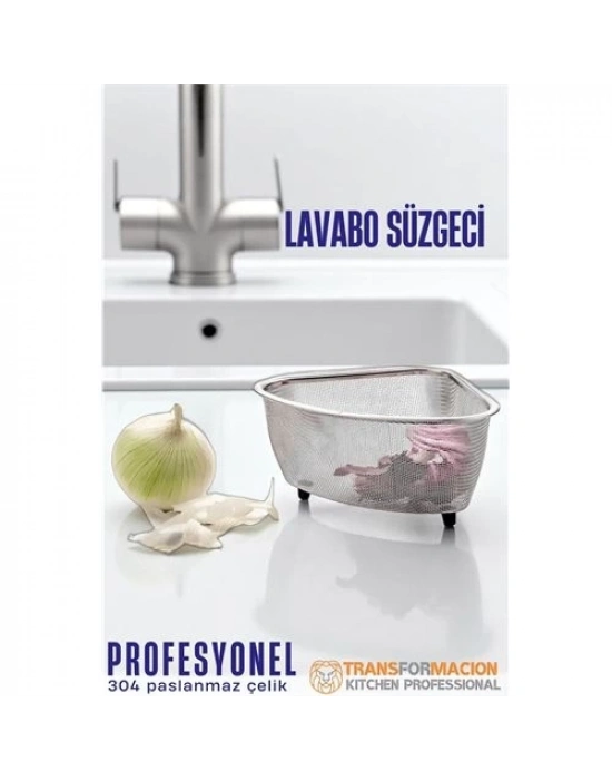 ® Lavabo Süzgeci -Lavabo Çöplüğü - Lavabo İçi Çöp Süzgeci 304 Paslanmaz Çelik