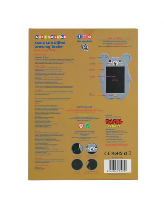 ® 31072 Koala Çizim Tableti 8.5 inç