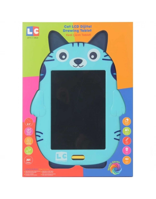 ® Sevimli Kedi Çizim Tableti 22 cm