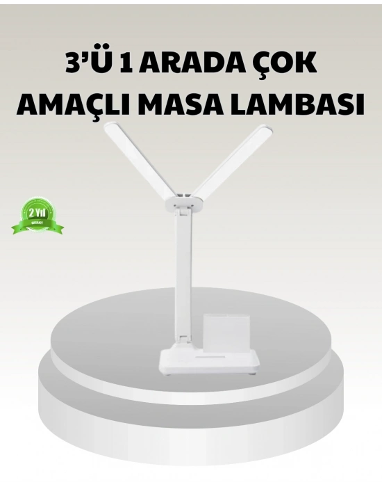 ® LED Işıklı Masa Lambası – Göz Yormayan, Kısılabilir ve Esnek Başlıklı