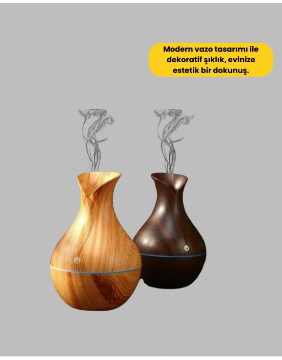 ® Led Işıklı Ultrasonik Oda Nemlendirici ve Uçucu Yağ Difüzörü