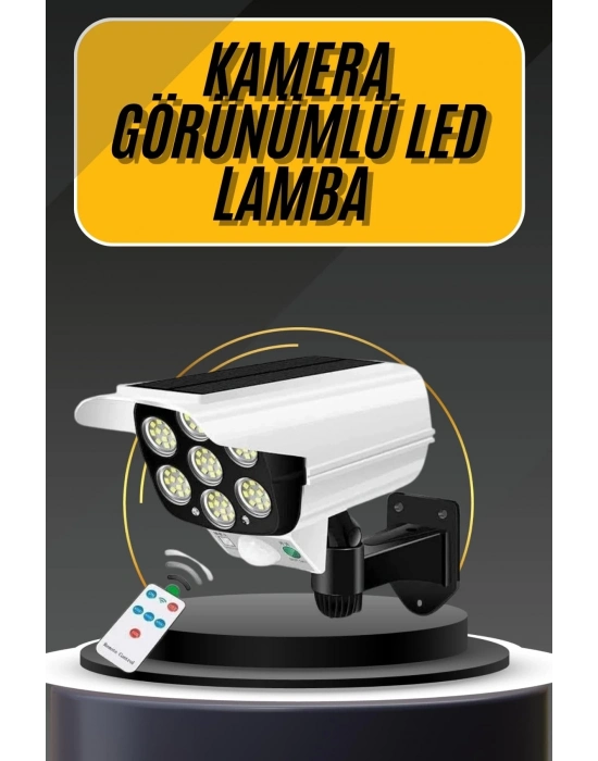 LED Lamba-Güneş Paneli Destekli Uzaktan Kumandalı Solar LED Lamba