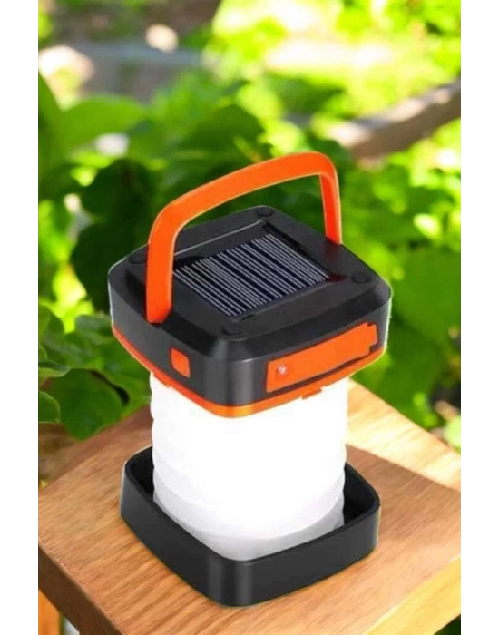 ® Led Lamba Kamp Lambası Hafif Taşınabilir Şarj Süreli Akordeon El Fenerli
