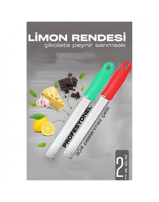 Limon Rendesi - Uzun Peynir Çikolata Sarımsak Rendesi 2 li set 721979