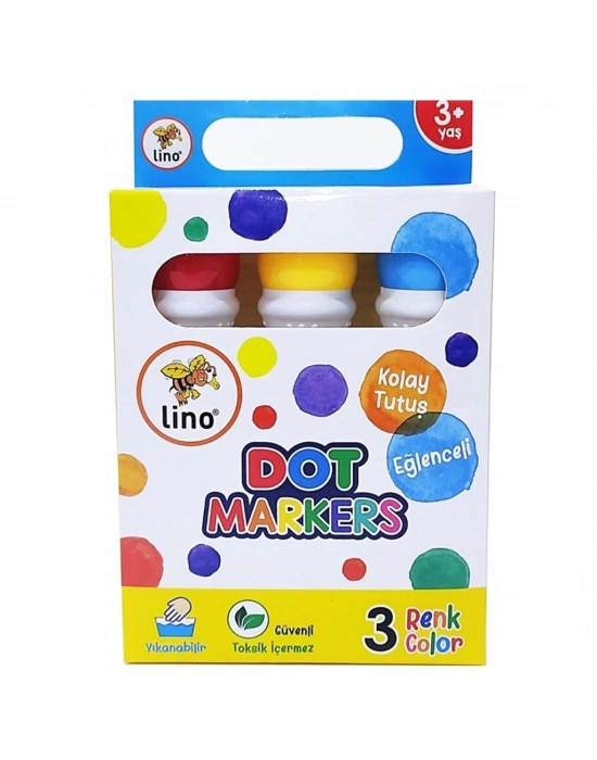 ® Lino Dot Markers 3lü Yıkanabilir