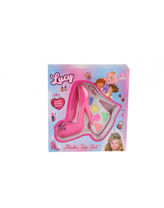 ® LMN212 AYAKKABILI KUTULU TEKLİ MAKYAJ SETİ