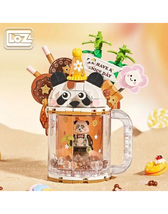 LZ-4206  PANDA AYI DONDURMA KUPASI 297 PARÇA BLOCK OYUNCAK