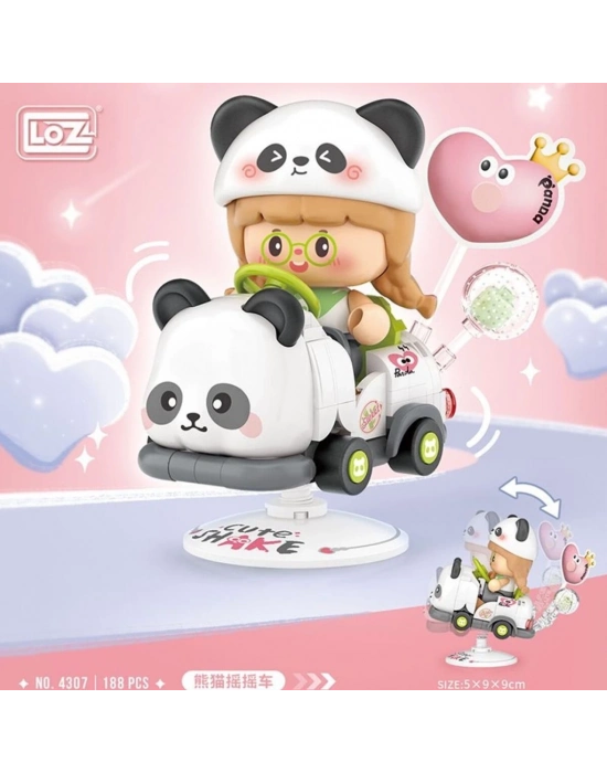 LZ-4307 LOZ PANDA SALLANAN SÜRÜŞ 188 PARÇA BLOCK OYUNCAK