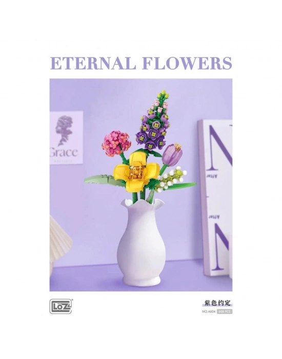 LZ4604  Çiçek Blok Seti 608 Parça -Vagon life