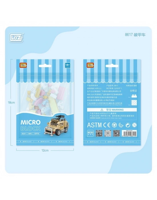 ® LZ8617  Tank Blok Seti Poşet- Vagon life