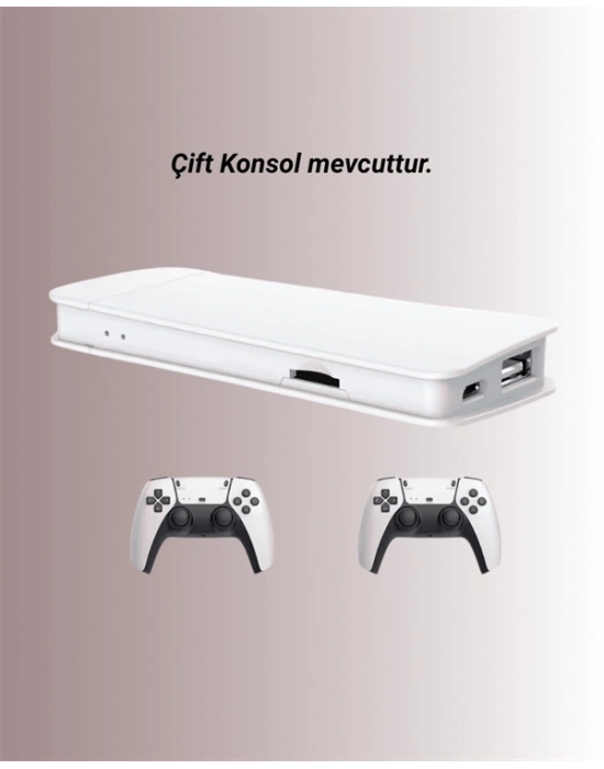 ® M15 Retro Konsol – 20.000 Oyunlu, Çift Gamepadli, 4K HDMI