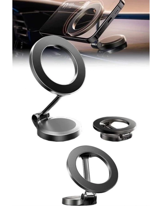 ® Magsafe Telefon Tutucu 360 Dönebilen Ayarlanabilir Araç İçi Tutucu