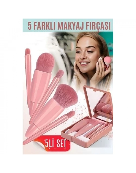 ® Makyaj Fırça Kiti Aynalı ve Kutulu Profesyonel Makyaj Kiti