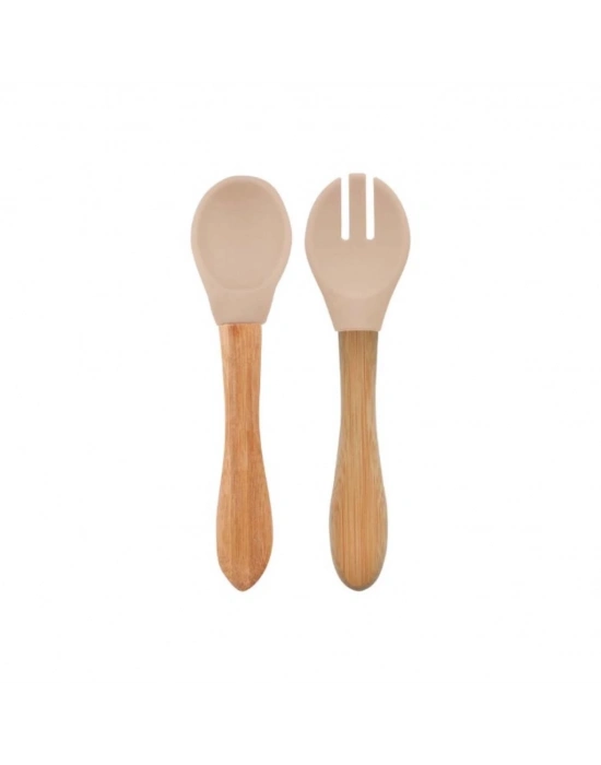 ®   Mama Kaşığı ve Çatal Seti Bubble Beige