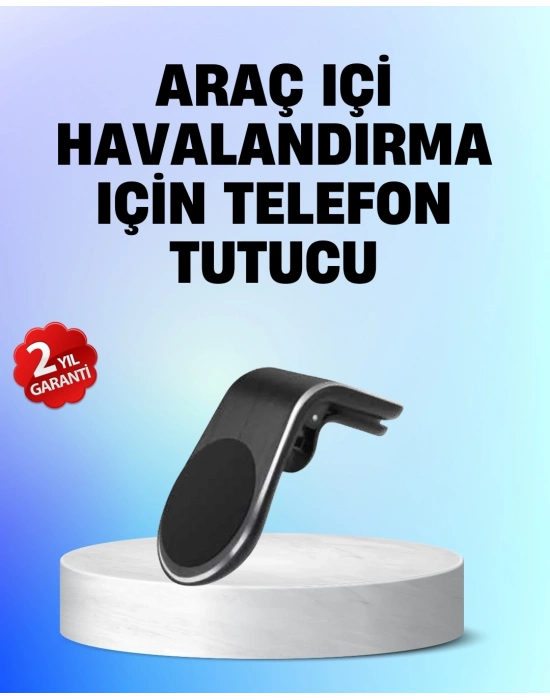 ® Manyetik Araç Telefon Tutucu – 360° Döner Kalorifer Petekli