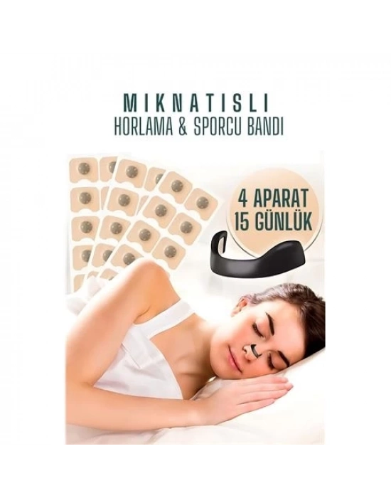 ® Manyetik Burun Bandı - Sporcu Burun Bandı - Horlama Önleyici Azaltıcı - 4 Farklı Boyut