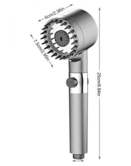 ® Masaj Etkili Duş Başlığı Yeni Nesil Çok Fonksiyonlu Ayarlanabilir Filtreli