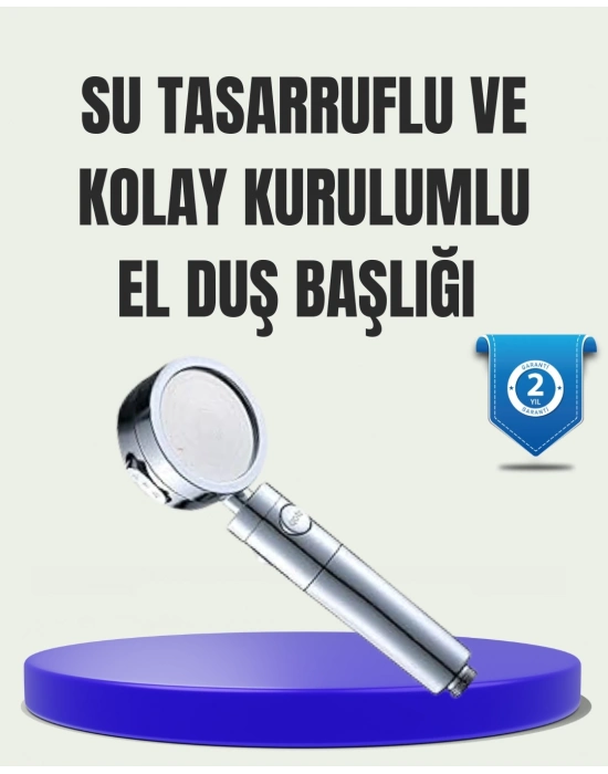® Masaj ve Yağmur Modlu Su Tasarruflu Duş Başlığı