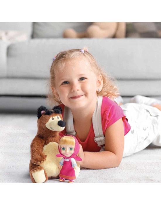 ®   Masha ile Koca Ayı 20 Cm Peluş 12 Cm Bebek MHA21000