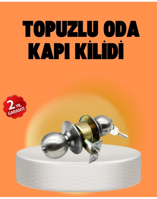 ® Mat Renk Topuzlu Kapı Kilidi – Giriş Tipi