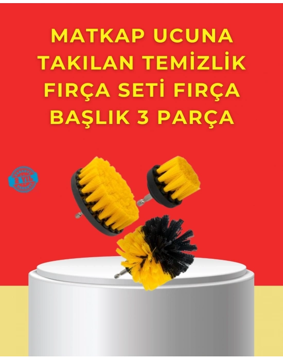 ® Matkap Ucu Temizlik Aparatı 3’lü Fırça Seti