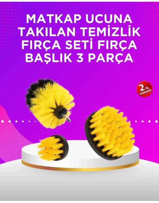 ® Matkap Ucu Temizlik Fırçası Seti Banyo Fayans Zemin İçin